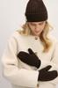 Brown Merino Wool Gloves