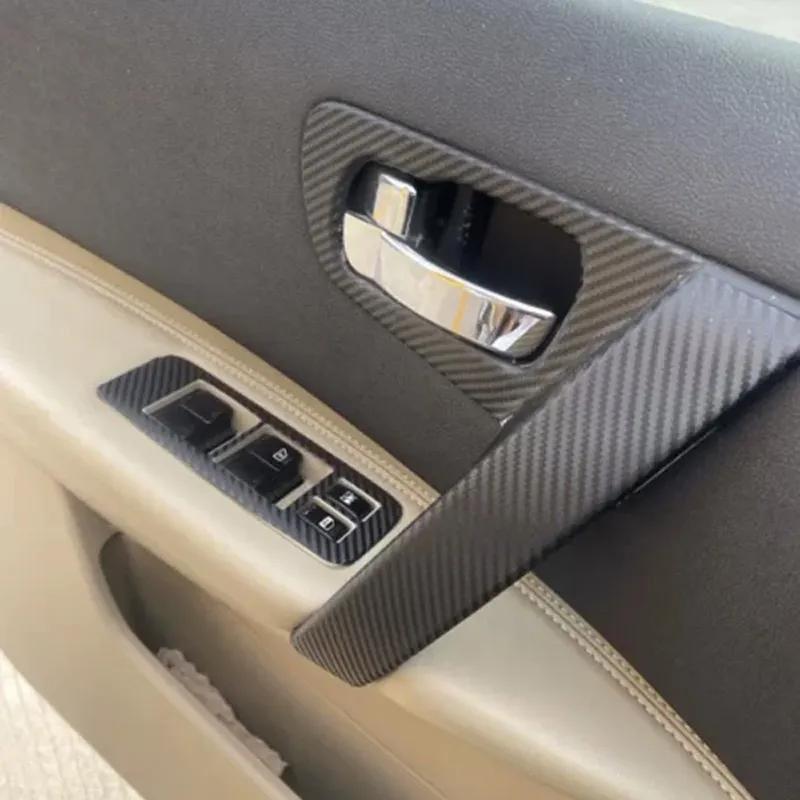 For Nissan Qashqai 2006-2015 J10 Interior Central Control Panel Door Handle Carbon Fiber Stickers Decals Car Styling Accessorie