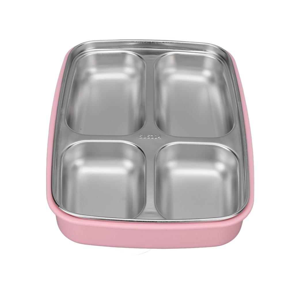 304 Stainless Steel Leakproof Lunch Box 1.2L Bento Lunch Box Cute Insulated Lunch Box  For Office