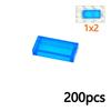 Compatible 3069 63864 2431 6636 3068 87079 Transparent Smooth 1x2 1x3 1x4 1x6 2x2 2x4 Bricks Ceramic Tile Clear Building Blocks