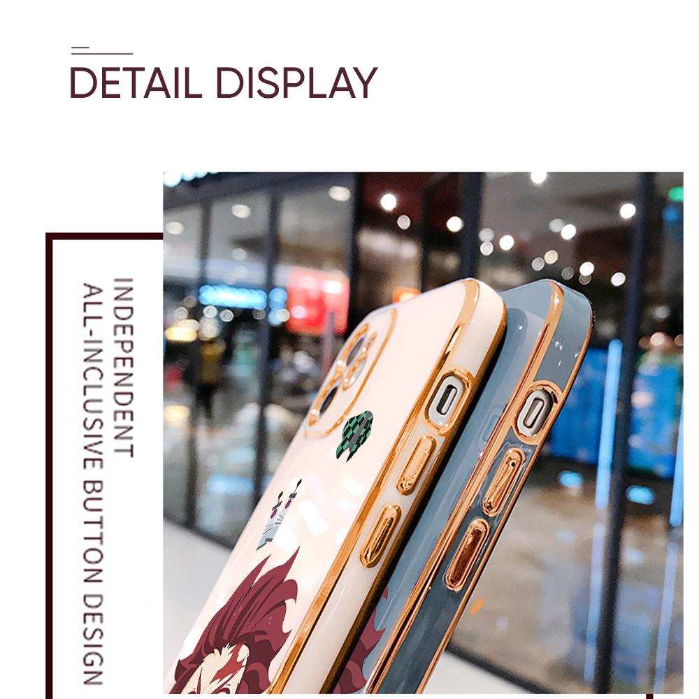 Barevné vzory tisku Pouzdro se čtvercovým vzorem na hraně Pokovené pouzdro na telefon Luxusní měkké pouzdro na telefon pro Huawei Honor Xiaomi Redmi