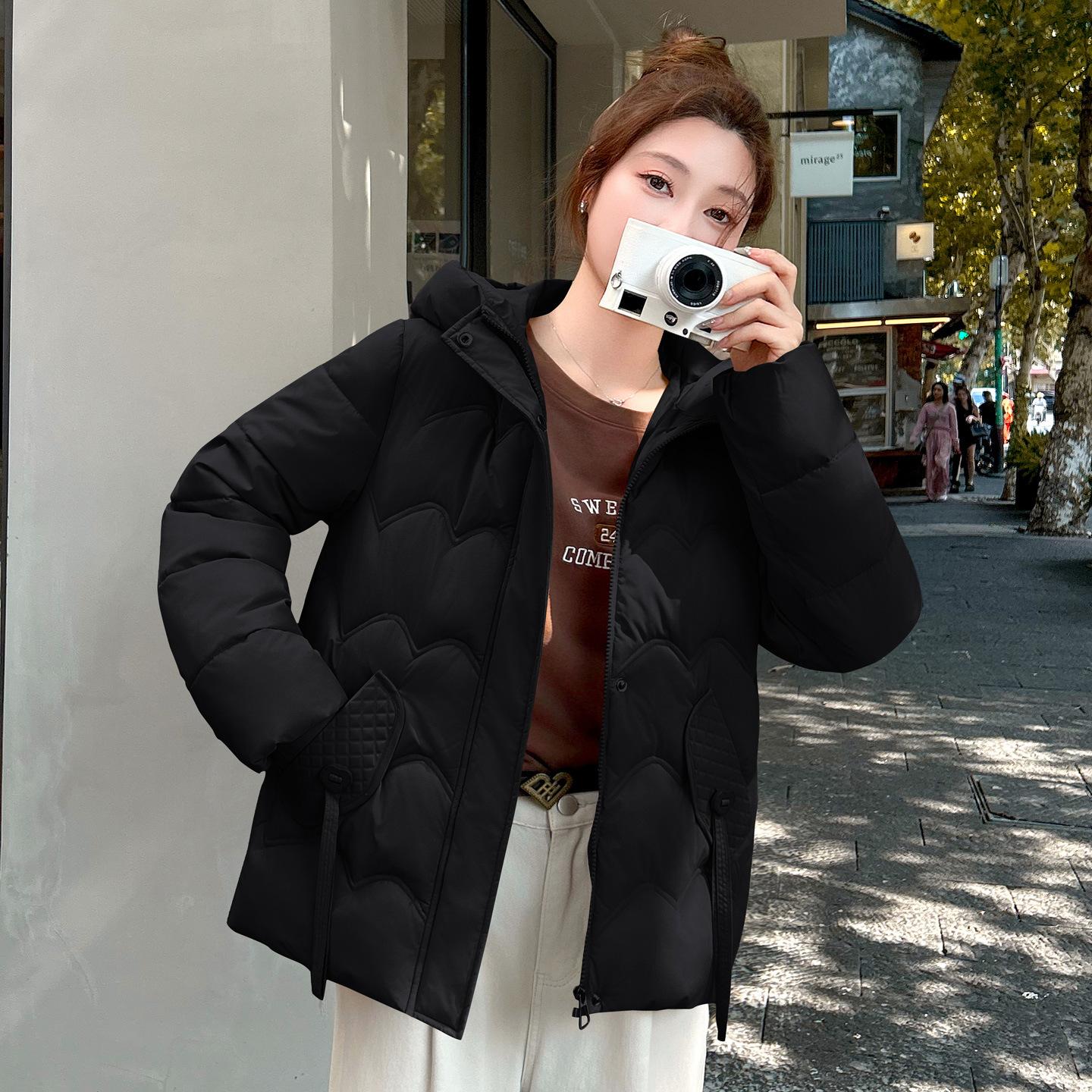 

Женская хлопковая одежда с подкладкой зима новая утолщенная короткая хлопковая одежда с подкладкой корейская версия с капюшоном модная тонкая маленькая хлопковая куртка M