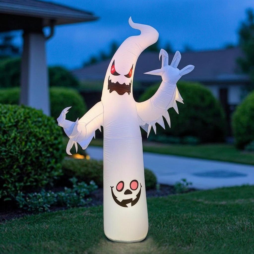 Inflatable Specters Halloween Decoration with Pumpkin