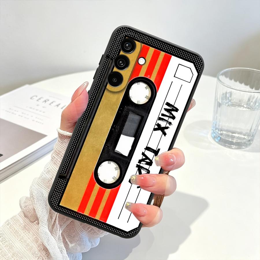 Stripe Vintage Cassette Phone Cover Case for Samsung Galaxy A57 A23 A05 A37 A25 A16 A73 A51 A15 A55 A06 A13 A41 A50 A52 A36 A53