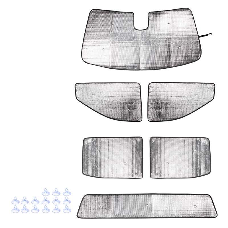 Car Windshield Sunshade Window Shade Foldable Sun Visor Cover Fit For Chevy Silverado/GMC-SIERRA 2019 Up Car Interior Accessories,6 Pcs