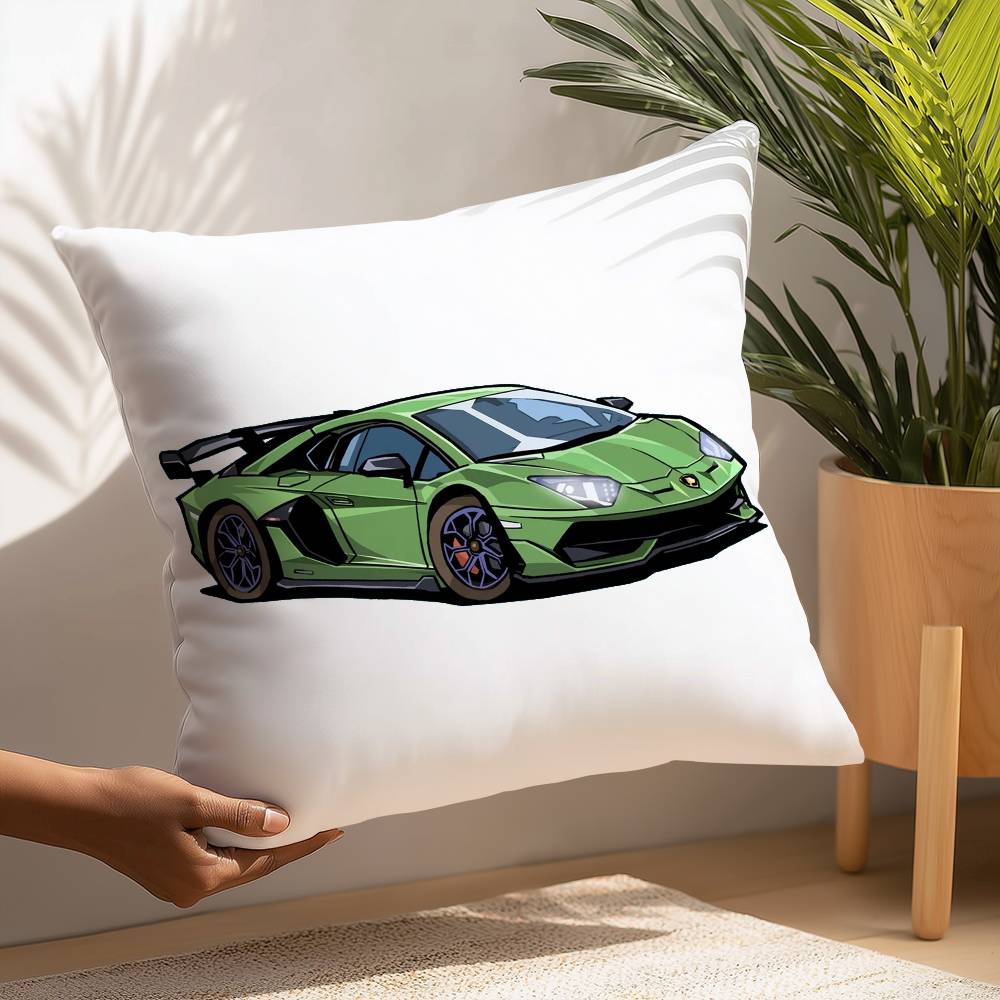 SuperCars-L-LamborghiniS Pillow Case Plush Fabric Soft  Pillowcase Double Sided Print Cushion Cover Household Gifts