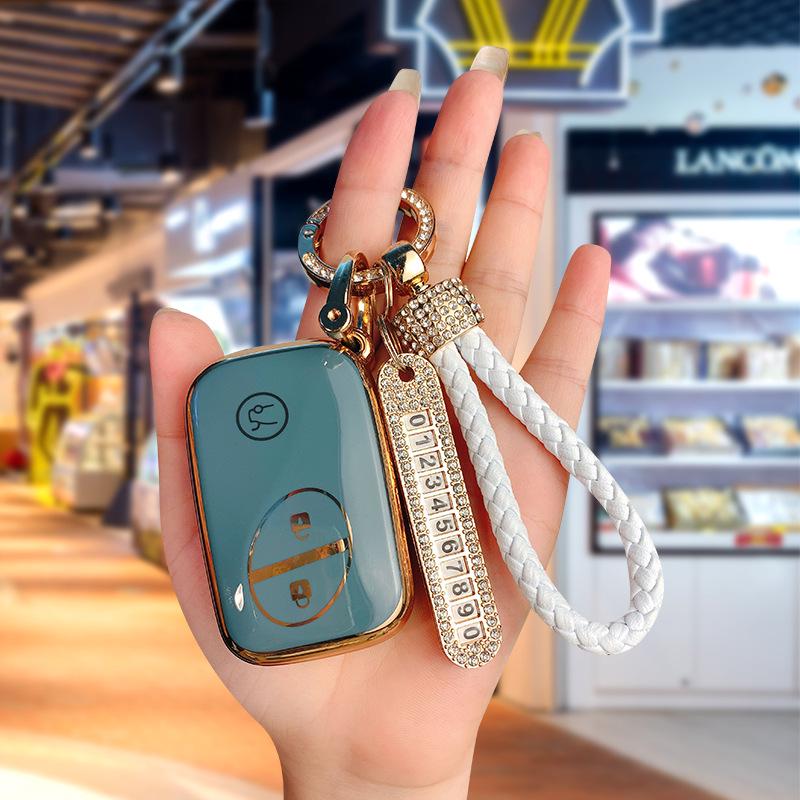 BYD I3 Key Case for S6, G3R, L3, S7, F0, e6, M6, Tang - Unisex Car Shell Bag Buckle for Older Models