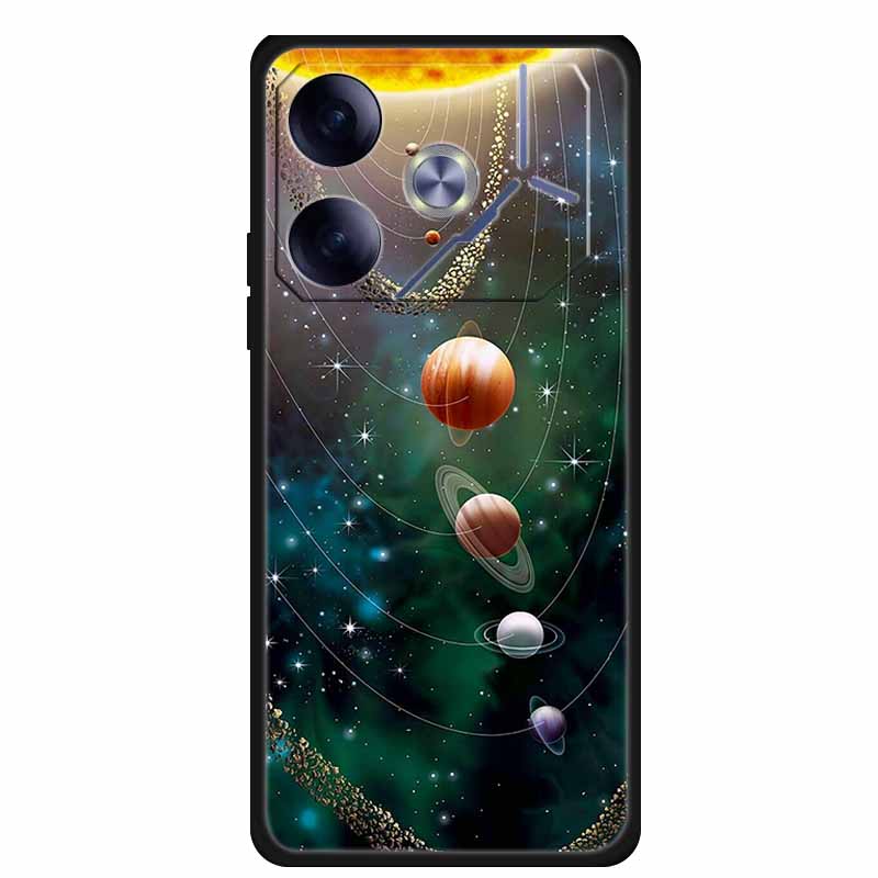Phone Case For Tecno Pova 6 Back Cover Case Shockproof Black Silicone Soft Funda For Tecno Pova 6 Case Pova6 6.78" Capas Coque