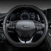 For Hyundai Ioniq 2016 2017 2018    2022 Car Steering Wheel Cover D Shape PU Leather Auto Accessories