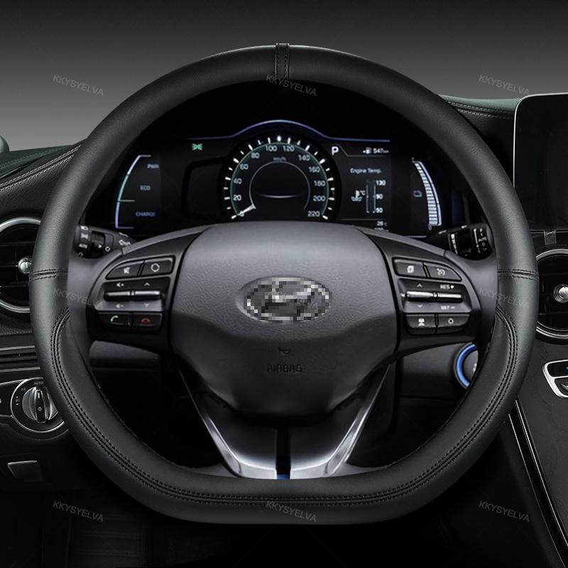Pro Hyundai ioniq 2016 2017 2018 2022 Auto Potah volantu D Shape PU kůže Auto příslušenství