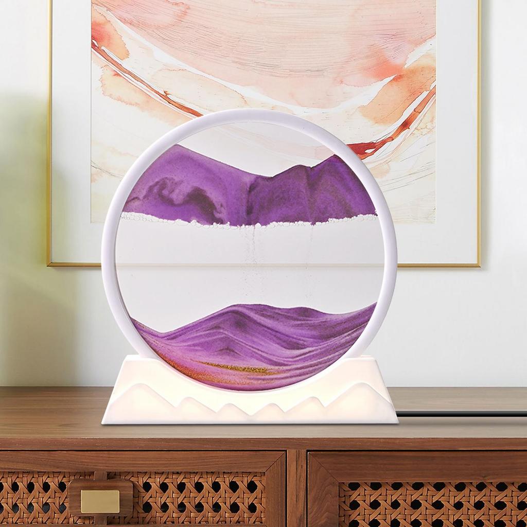 Art Picture Night Light Hourglass Lamp Creative for Dining Room
