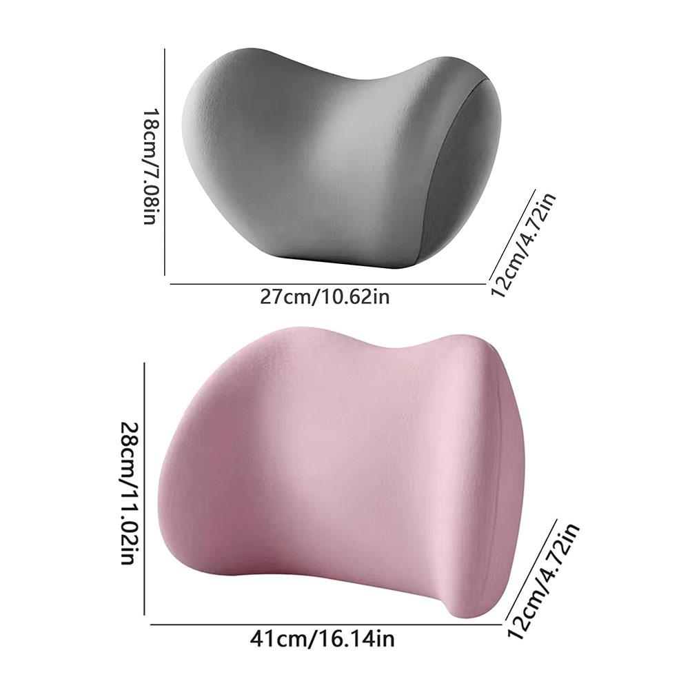 Car Headrest Neck Pillows Auto Memory Breathable Travel Guard Auto Lumbar Pillow Travel Guard Cars Lumbar Pillow Car Supplies