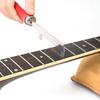 Fret Grooves Scraper Featuring Ergonomic Wood Handle Music Repair Double Direction Hacksaw Fret Cleaning Tool for Guitar