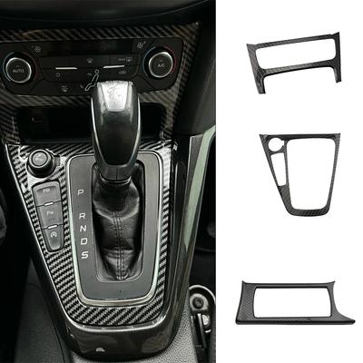 For Ford Focus 3 MK3 2015 - 2018 ST ABS Carbon Fiber Color Inner Gear Shift Panel Cover Trim Stickers Accessories LHD