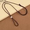 High-Grade Woven Necklace Rope for Men and Women - Versatile Style Ring and Jade Pendant Accessory