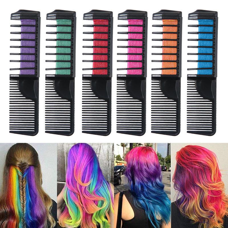 2 IN 1 Washable Temporary Hair Chalk Colour SetPack of 6buy at a low