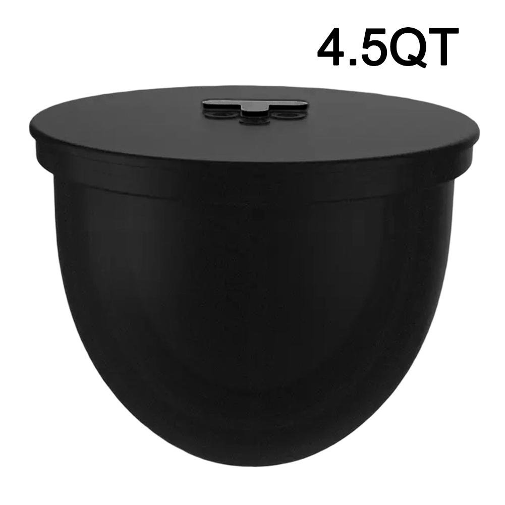 25cm Doublures de Bol en Silicone Mélangeurs Résistantes à la Chaleur Qualité Alimentaire Couvercles de Verrouillage Bol en Silicone Pour Mélangeurs sur Socle à Tête Inclinable 4.5 Qt