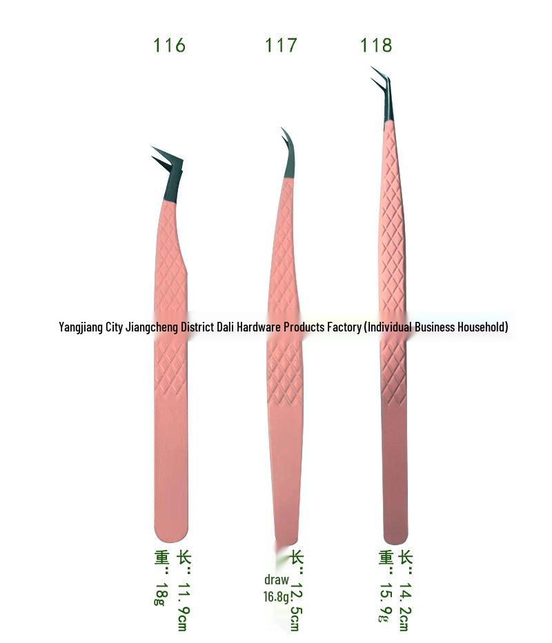 Precision Fiber Tip Eyelash Tweezers for Detailed Grafting and Blooming
