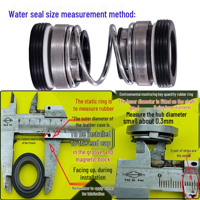 202/208 Serie Graphit-Keramik Doppelseitige Dichtung für Tauchpumpen