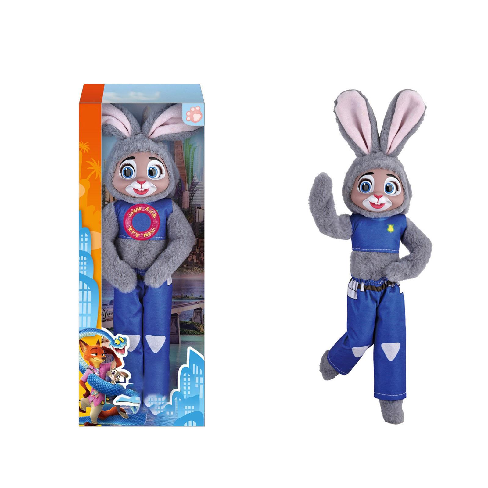 

Interactive Plush Bunny Doll with Light and Sound Features Soft Fabric Construction and Articulated Limbs Suitable for Display or Play One Size