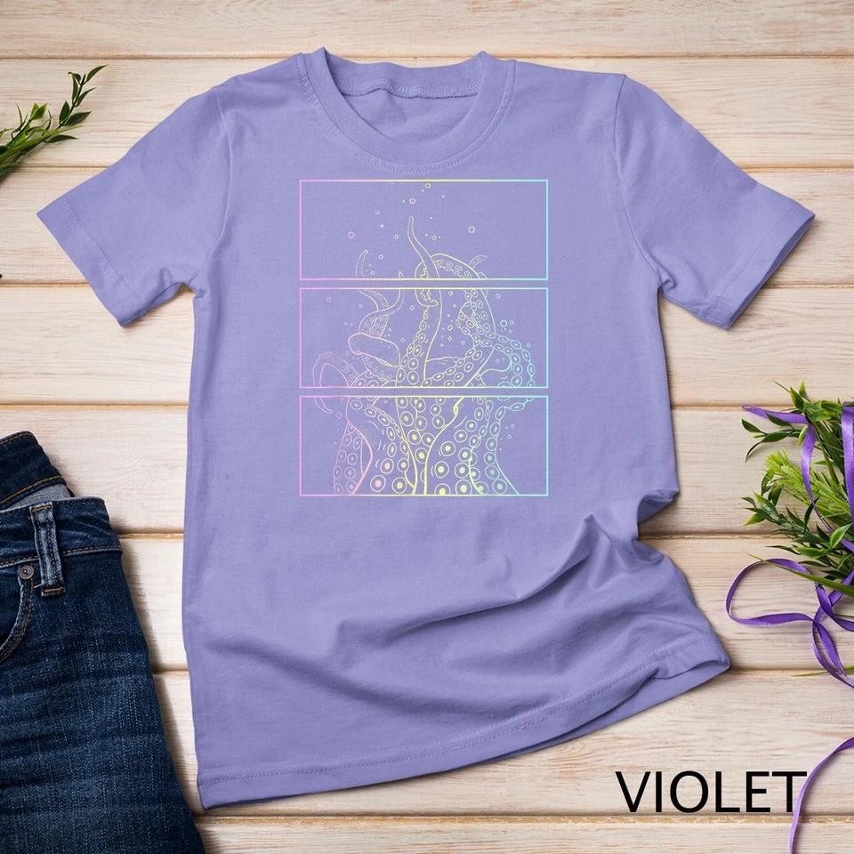 Pastel Goth Octopus T-Shirt Unisex T-shirt 9 S