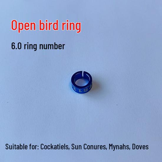 Inele de picior din aliaj placat electric pentru identificarea papagalilor Myna, Finch, Peruş, Cocchetă - Design aleatoriu cu caracter