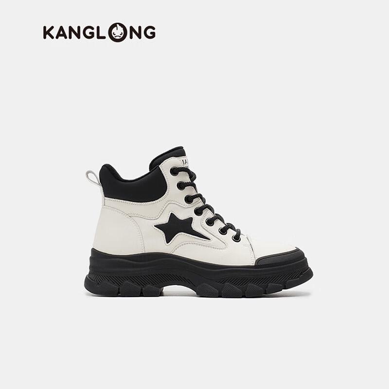 Kanglong Women s Plush Lined Martin Boots 37