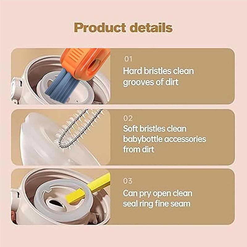 

Портативный набор щеток для бутылок - Длинная ручка, узкая головка, для бутылок для воды, тамблеров, соломинок, можно мыть в посудомоечной машине United States