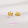 Forest Style Mini Lotus Flower Earrings - Cute, Fresh, and Elegant