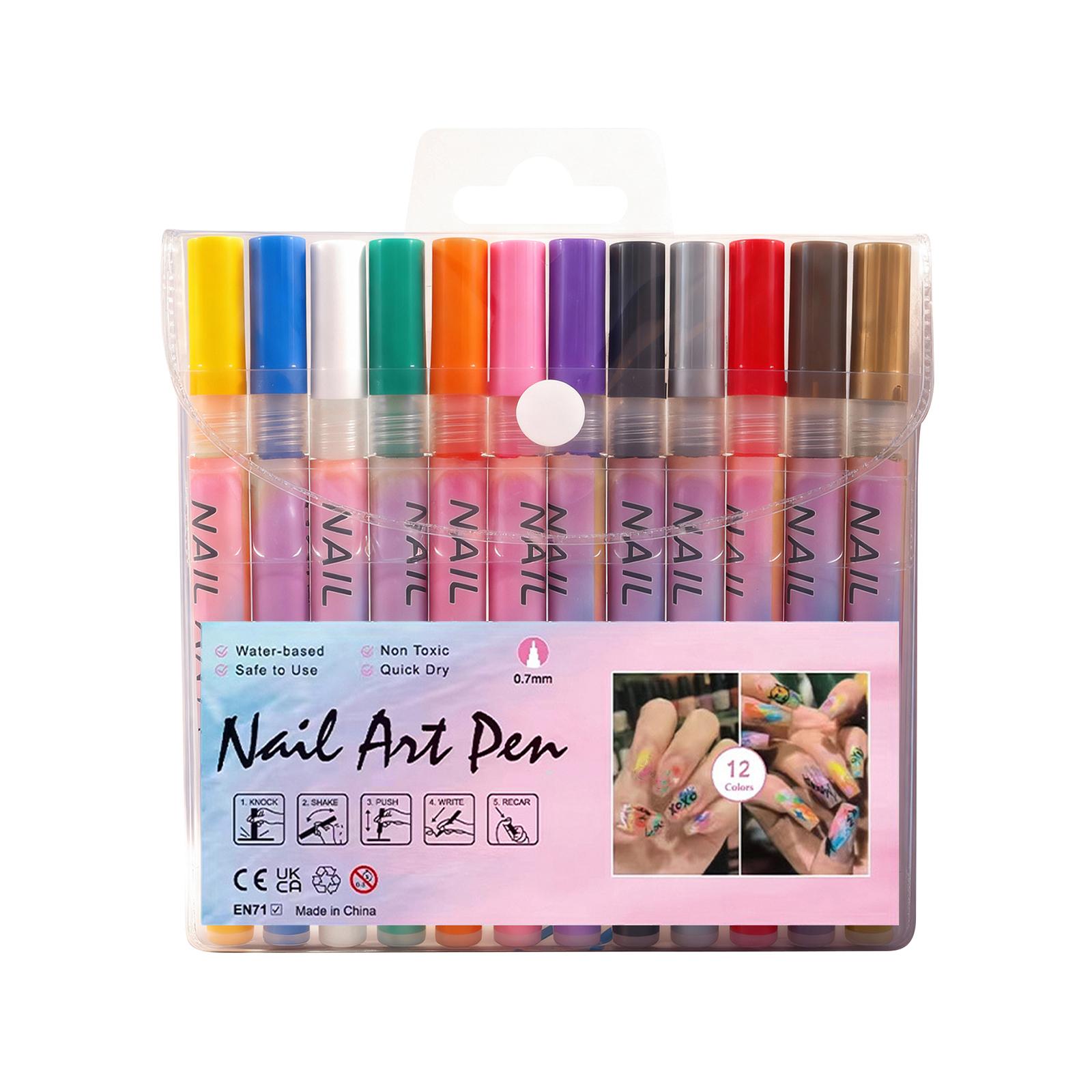 

Маркер для рисования DIY Креативные изысканные узоры Простой в использовании Многоцветный яркий маркер для обводки 5 мл One Size