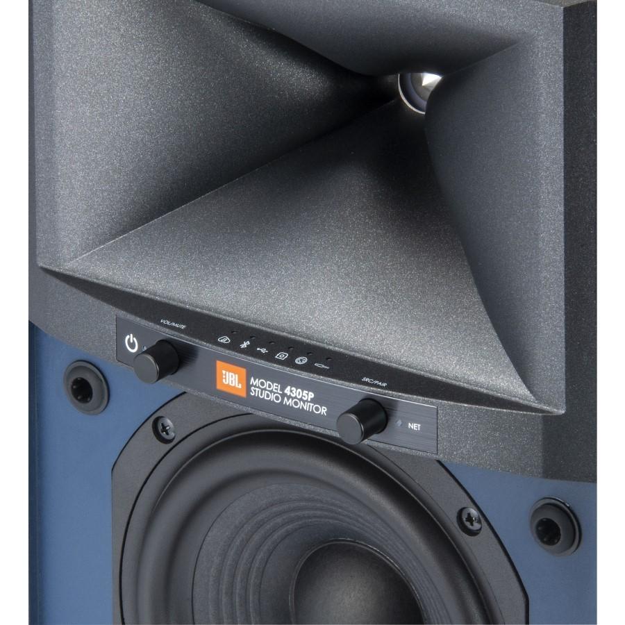 JBL 4305P Valnøtt Aktive monitorer 2 x 150 W, DAC, strømming, MQA, BT, AirPlay + STATIV GRATIS, JBL by HARMAN
