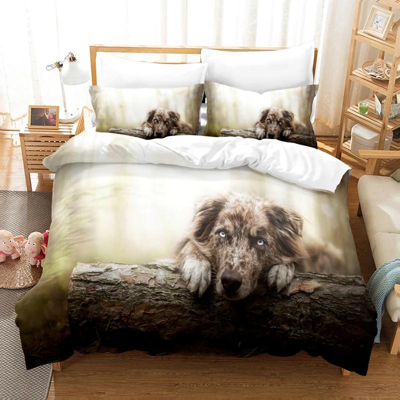 3d Bedding Set Cartoon Snow Dog Duvet Cover Sets Kidstwin Full Queen King Bedroom Set Home Textile Housse De Couette