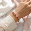 Colorful Crystal Gemstone Bracelet Zinc Zinc Alloy Fashion Jewelry Zircon Cross Hand Chain  Dinner Parties