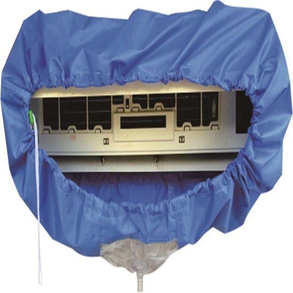 Leakproof Air Conditioner Cleaning Bag Reusable Waterproof Split Air Conditioner Washing Cover Dust-proof with Drain Pipe