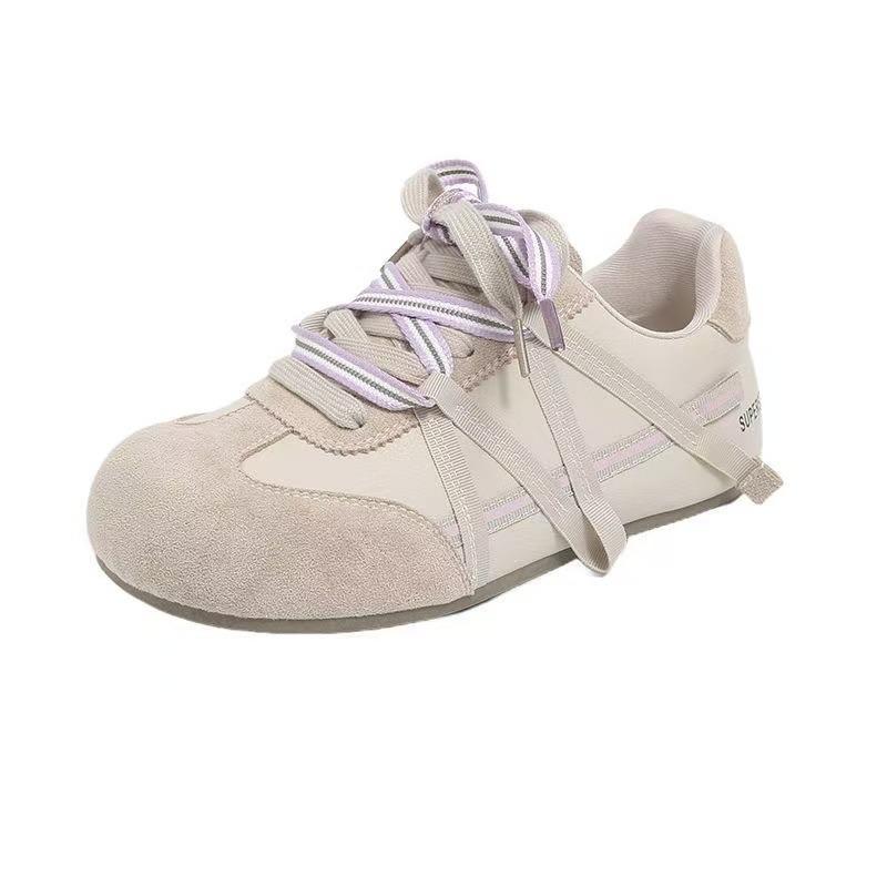 Niche Women's Autumn New Thick-soled Breathable Versatile Little White Shoes Retro Lightweight Casual Board Shoes