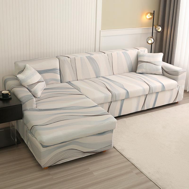 

Эластичный чехол на диван, чехол на диван из спандекса, нескользящий, с эластичным низом для угловых секционных диванов L-образной формы, отлично подходит для детей и домашних животных XLarge(235-300cm)1pc