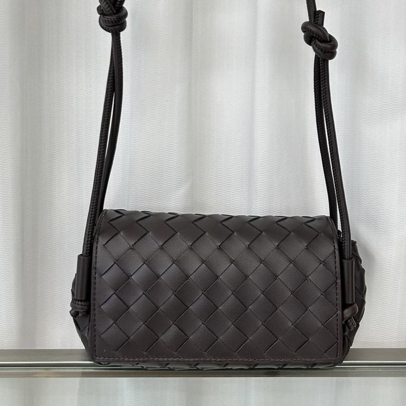 New Cowhide Leather Woven Bag Small Square Bag Pillow Bag Tote Bag Shoulder Messenger Bag Handbag Women's Bag