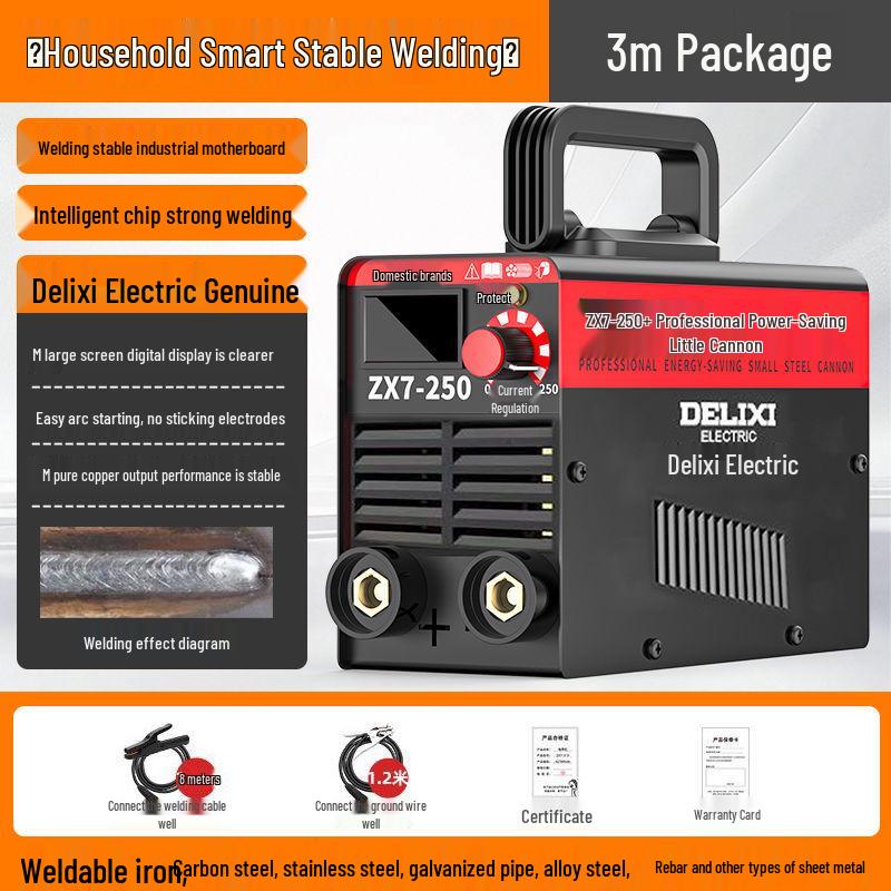 250 Dual Voltage Electric Welder, 220V Household and 380V Industrial, Portable Small Welding Machine
