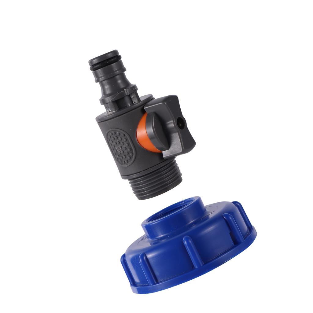 IBC S60 Drain Adapter 1/2"3/4"female thread Tank Adapter 16mm Quick Hose Fitting Faucet Valve Adapter Garden Hose Adapter