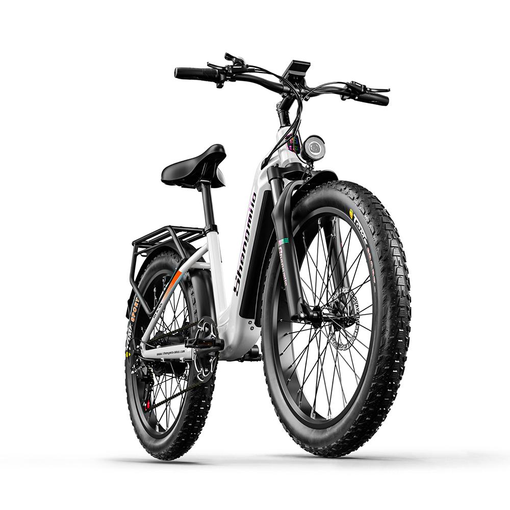 Shengmilo Vélo Électrique de Ville MX06 Avec Siège Remorquable Pour Unisexe Moteur 500W Batterie 48V17.5AH Pneus Tout-Terrain 26 Pouces VTT Électrique