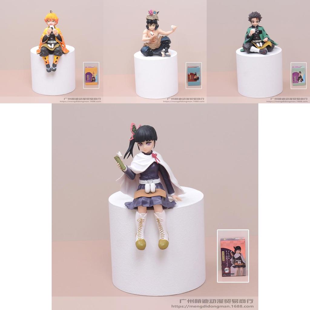 Demon Slayer Kimetsu No Yaiba PVC Figuren Set Mit Sitzenden Posen Modellen Zum Sammeln Und Ausstellen