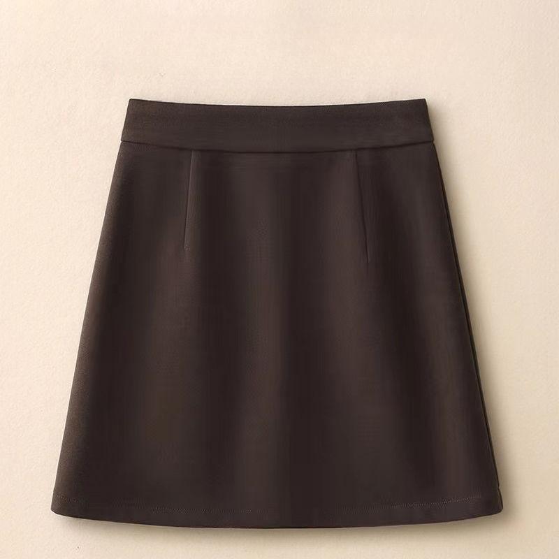 Winter Hip-covering A-line Skirt To Make You Look Slim and Hip-wrinkle Short Skirt for Women Small Trousers Skirt Skirt for Women Woolen Skirt