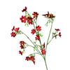 3-Fork Artificial Flower, Realistic Fake Silk Flower with Stem, Faux Bloom for Wedding Party Home Office Table Centerpiece Decoration