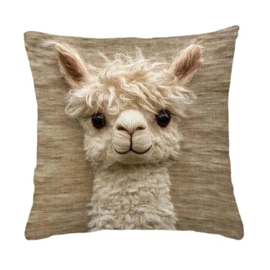 Pillow Cover Squealing Goat Donkey Rabbit Puppy Alpaca Print Cushion Case Sofa Bed Pillowcase Bedroom Dorm Home Decor