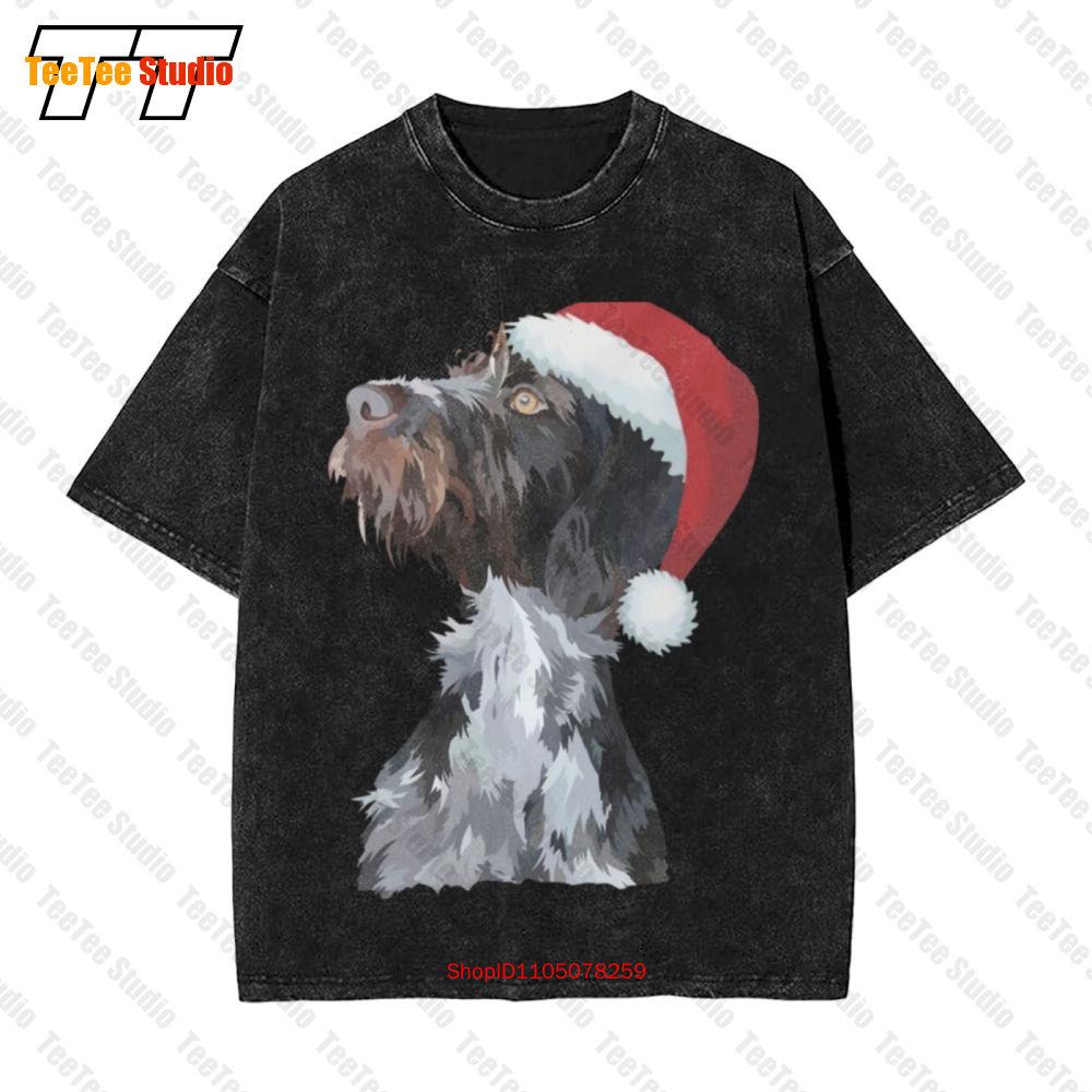 Deutsch Drahthaar German Wirehaired Pointer Vintage Oversized TShirt TAN S