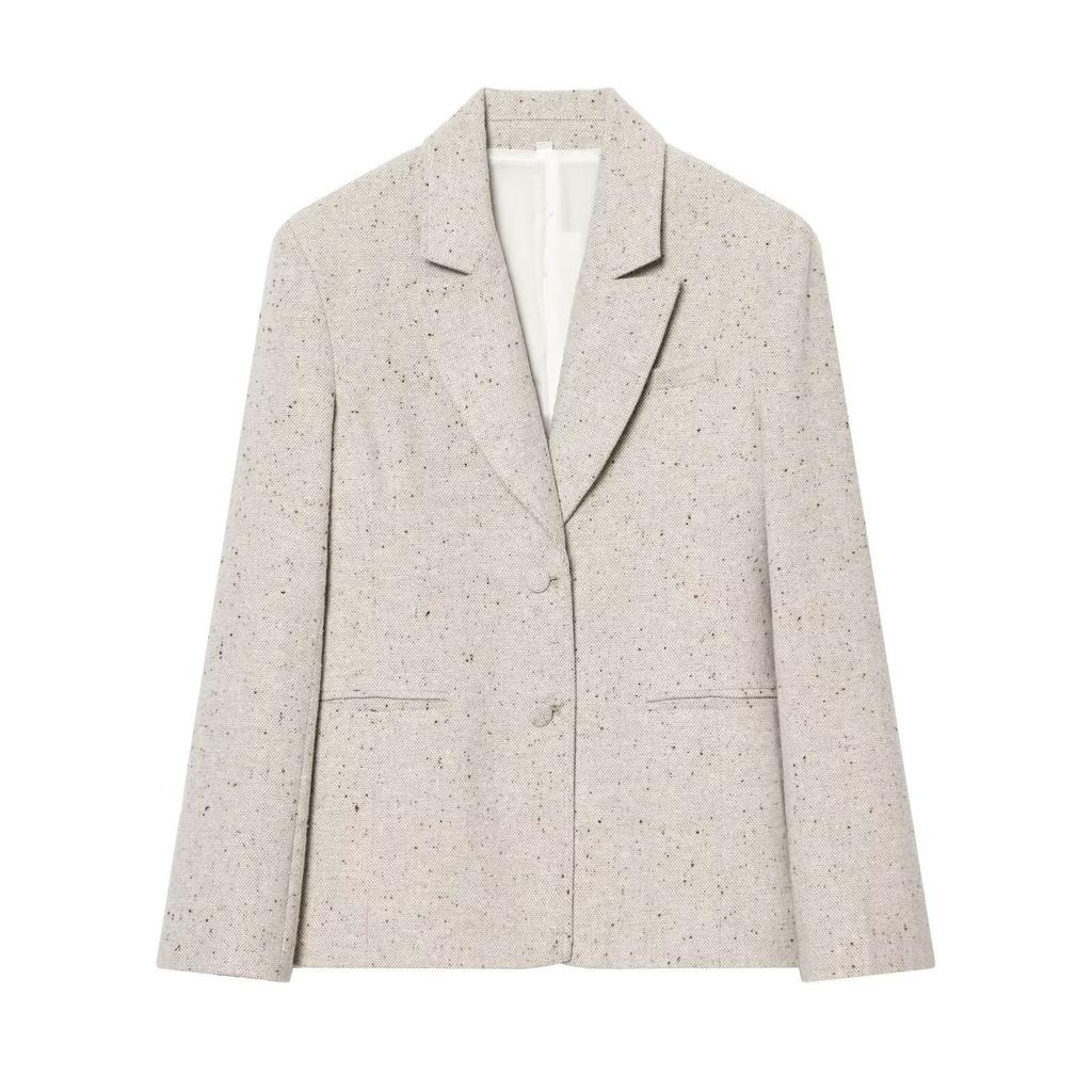 European and American Style, New Women's Clothing, Foreign Style, Fashionable, Wool Slim Suit Jacket 2119/796