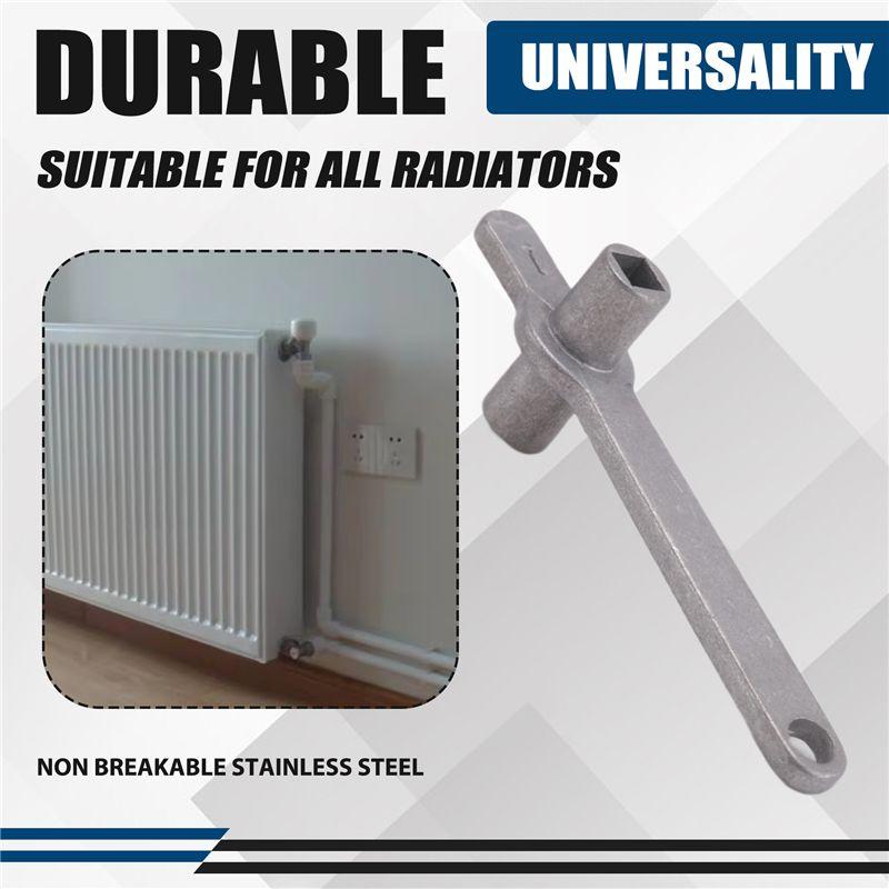 A84X-The Ultimate Radiator Key - Dual-Sized Imperial & Metric - Premium Stainless Steel Rad Key For Efficient Heating