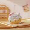 Little Cat Donut Cat Plush Keychain Soft Plush Decorative Charm Plush Doll Keychain  Bestie Gift