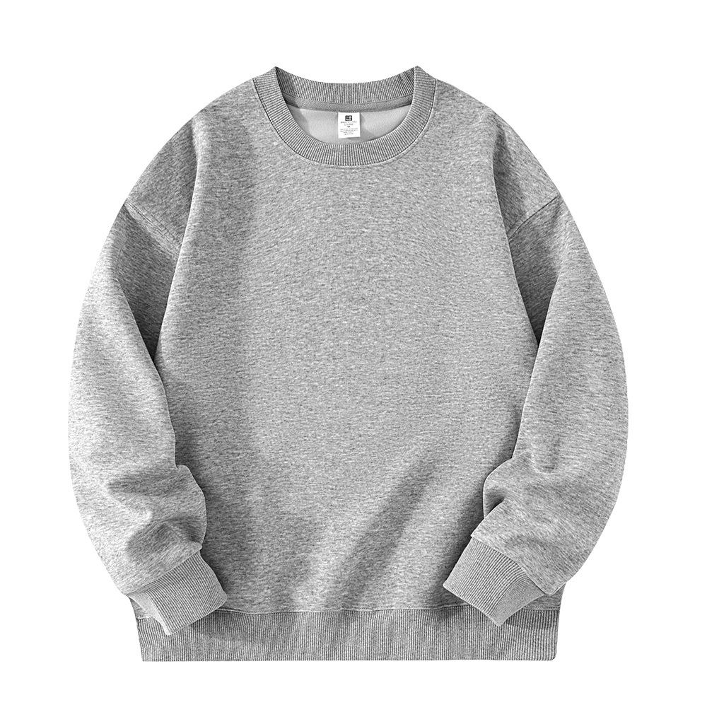 Felpa da uomo con scollo rotondo, stampa logo, manica lunga - Trendy, Personalizzabile, Sensazione di alta qualità