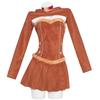 Christmas Reindeer Cosplay Costume With Fuzzy Material For Holiday Parties